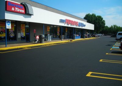 Pep Boys parking lot sealcoating and painting