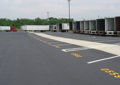 Macadam Company completed parking spot painting